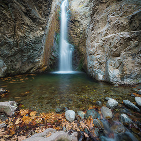 Водопад Милломери в горах Троодос